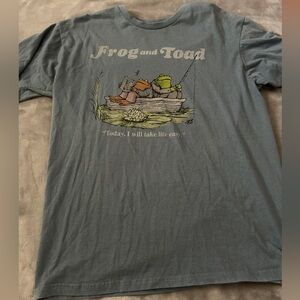 Frog and Toad Graphic T-Shirt - Blue